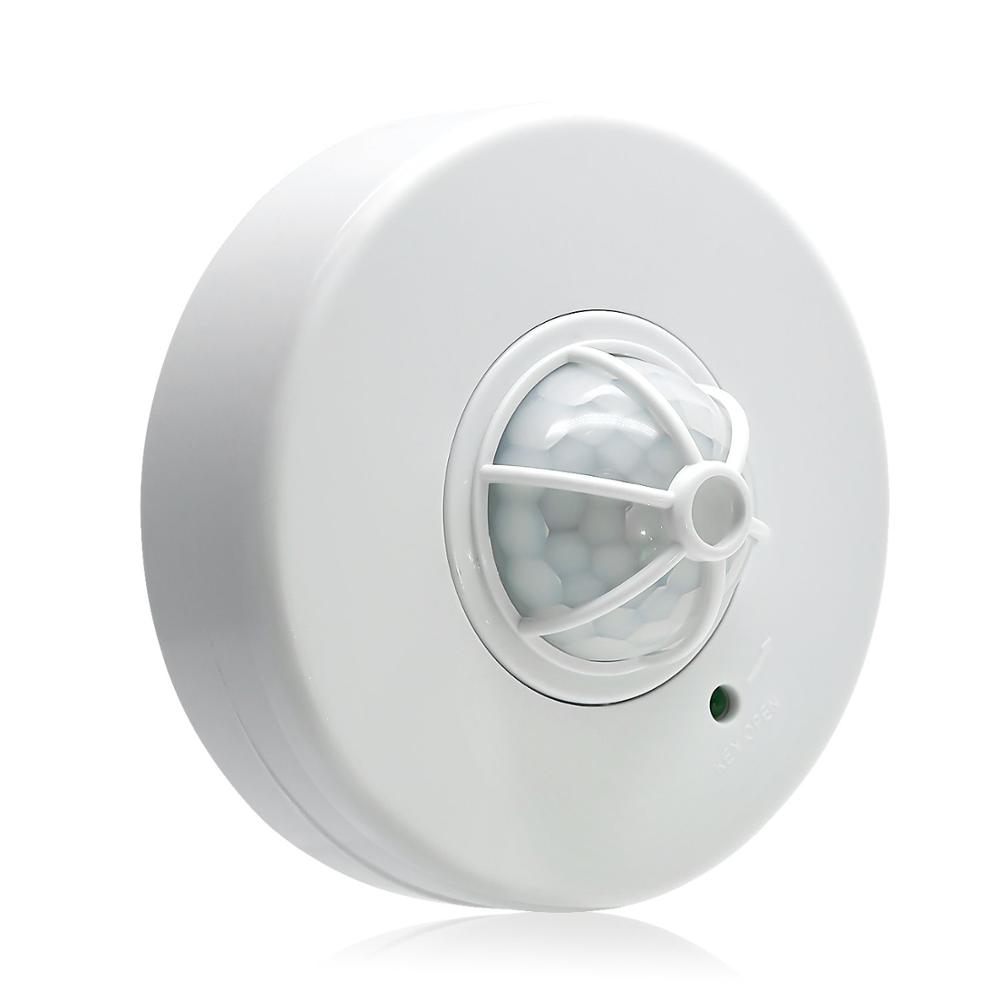 360 degree ceiling mounted mini infrared PIR motion sensor switch for led light 220V (PS-SS28A)