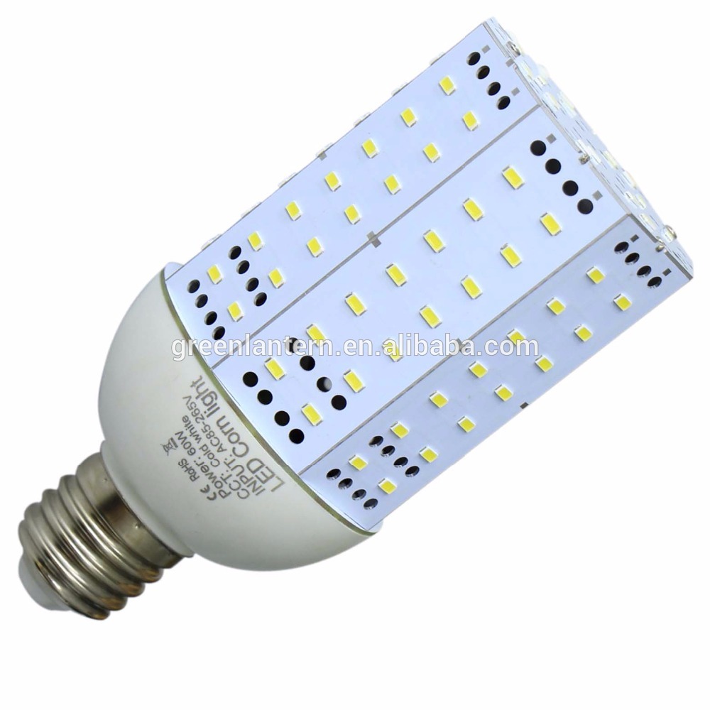 High Power 60 Watt White Led Corn Light Bulb,Screw Mogul E40 Base,White 6000k