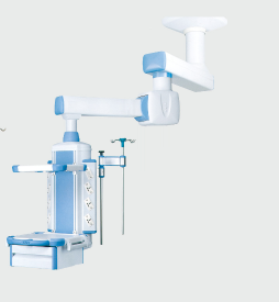 Single arm electric power height adjusted ceiling hospital pendant