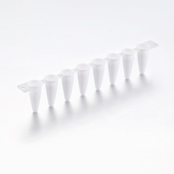 0.1 ML Low Profile Thin-Wall 8-Strip Tube With 8-Strip Cap