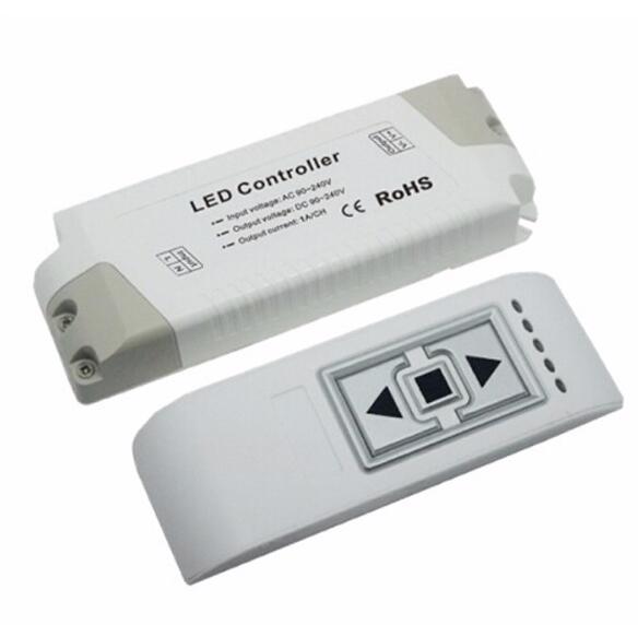 AC90-240v 3 key wireless rf led dimmer with remote control for high voltage led strip lamp