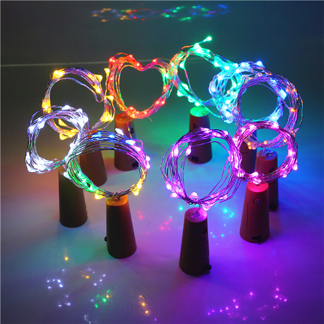 Wholesale LED Cork Shaped Battery Wine Bottle Copper Wire String Fairy Lights