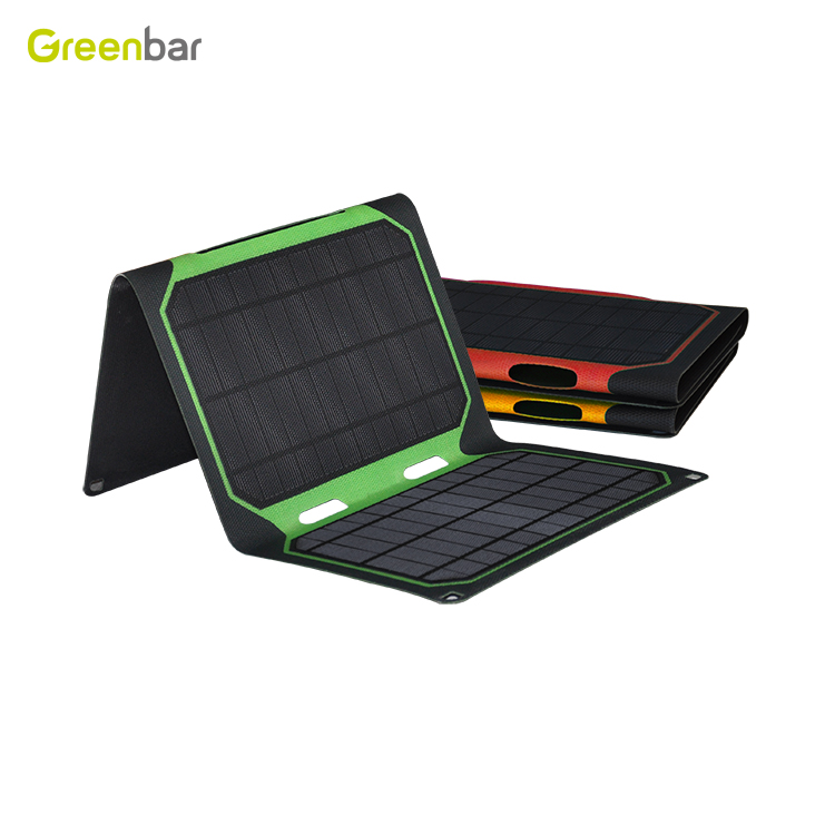 Greenbar 18W USB cell phone use folding solar panel portable charger