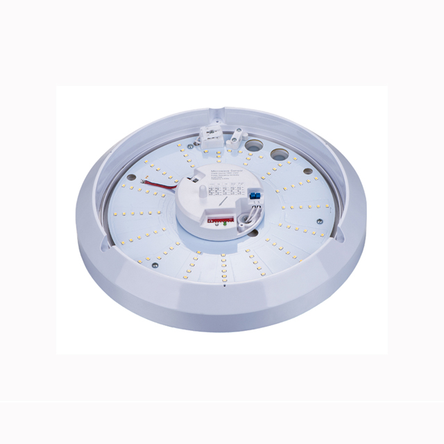 IP65 waterproof ceiling lamp fixtures microwave motion sensor led ceiling light with dimmable(PS-ML106L-2835)