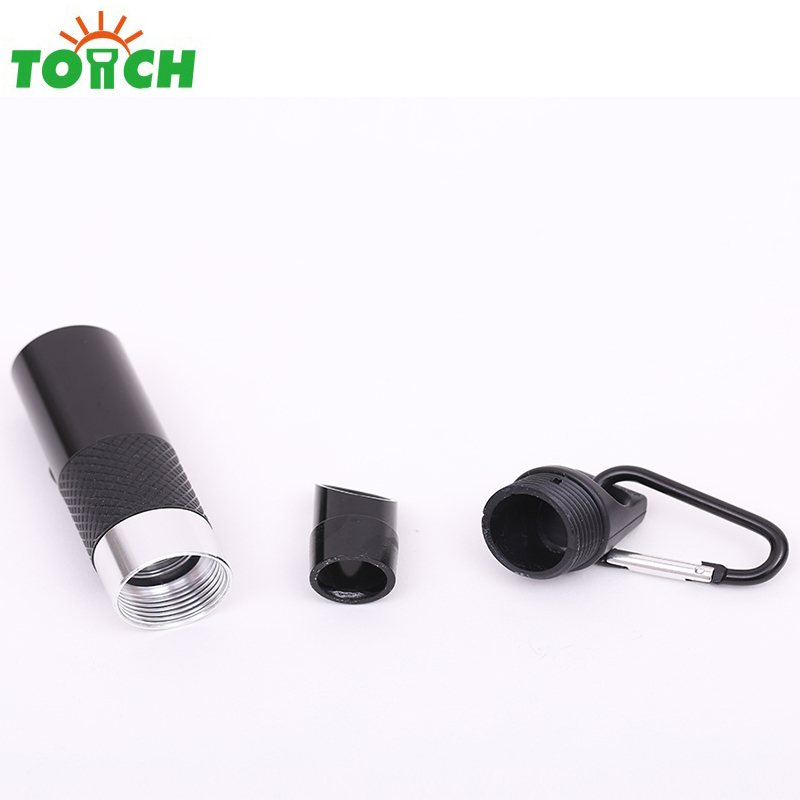 2019 new product Mini bottle opener led keychain light flashlight with keyring