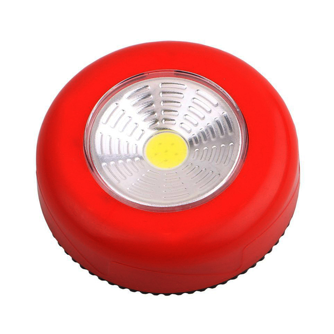 Promotion AAA Battery ABS Plastic Touch Light Round LED COB Touch Light