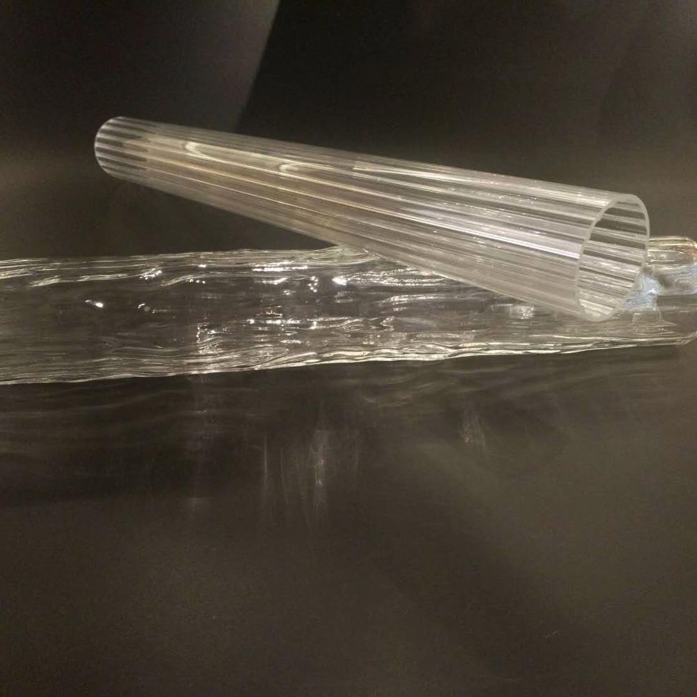 High Quality Borosilicate LED Heat Resistant Pyrex Glass Tube with Ribs Inside