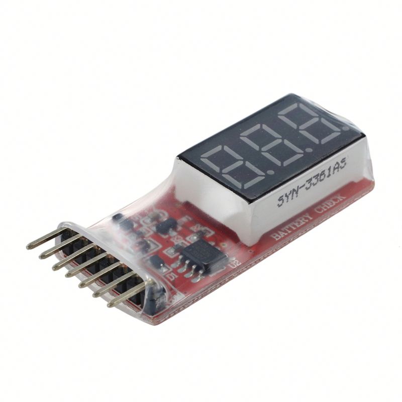 2S-6S 2-6S RC Lipo Battery Low Voltage Alarm Indicator Meter Checker Tester Test