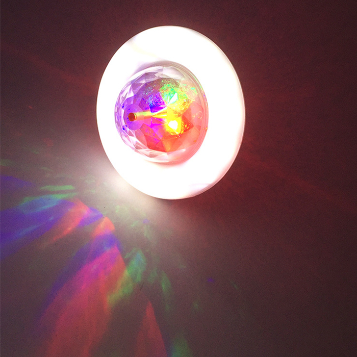 CE ROHS 3W RGB led full color rotating disco bulb