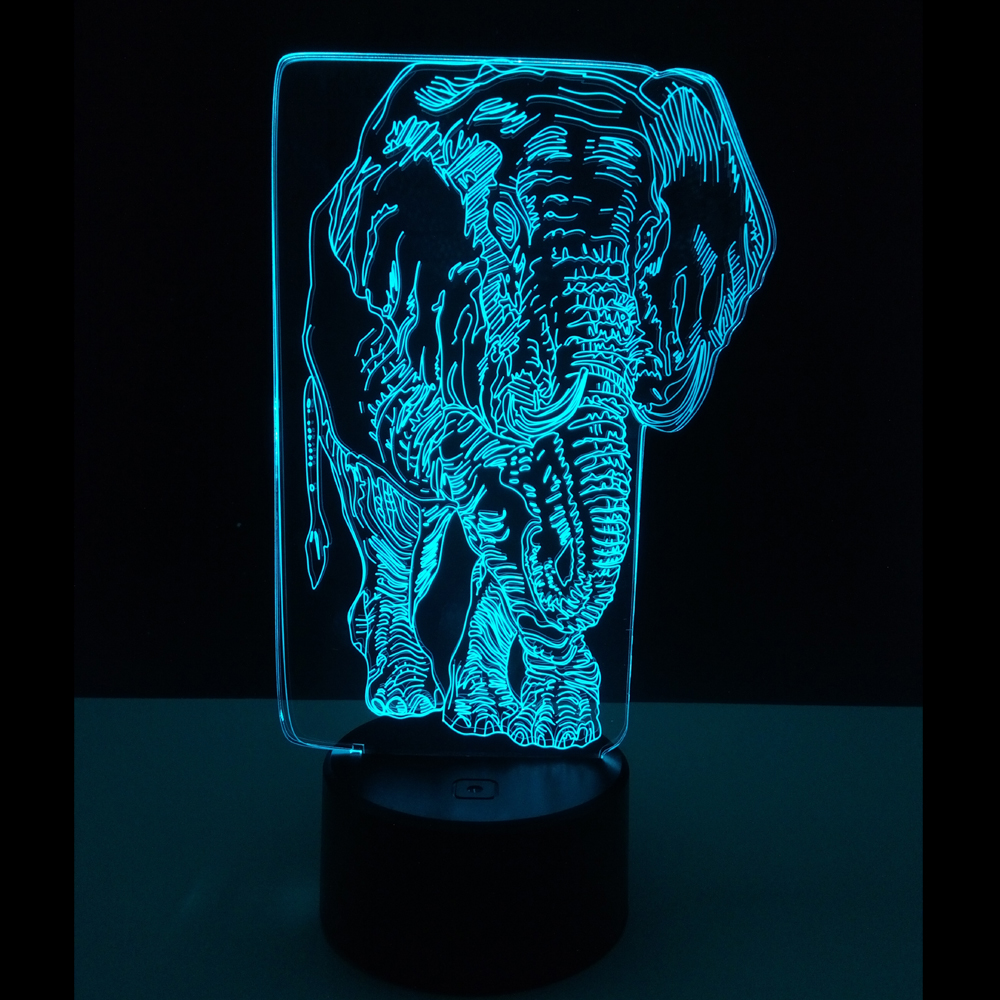 Hot Sale LED 3D Night Light Marvel Children Room Illusion Light Customizable 7 color Touch Button Anime Desk Lamp