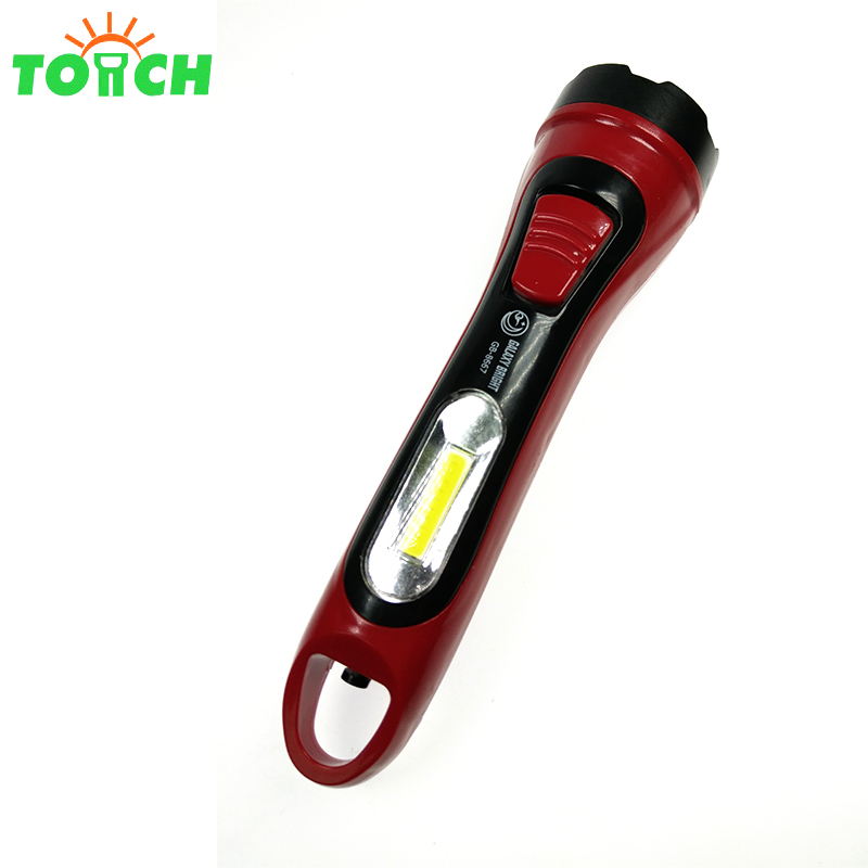 2019 New product portable ABS plastic rechargeable led flashlight torch light