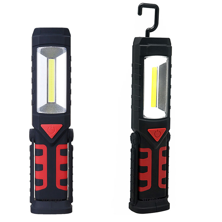 ABS plastic 3W COB LED Hand Lamp Torch With Magnetic Work Light