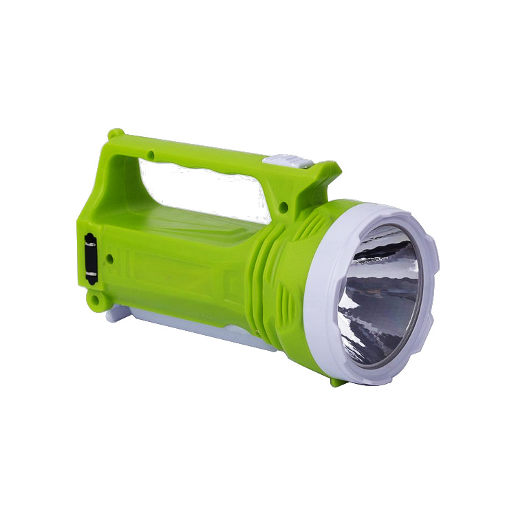 Factory plastic  rechargeable searchlight with table lamp for camping