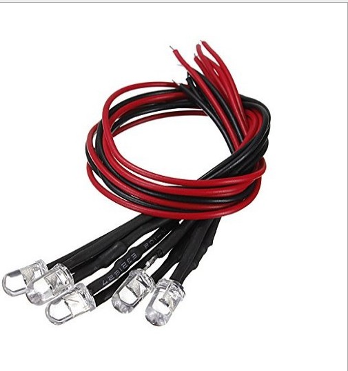 Light Emitting Diode 5mm 12V UV 395nm 410nm Pre Wired Led Diode
