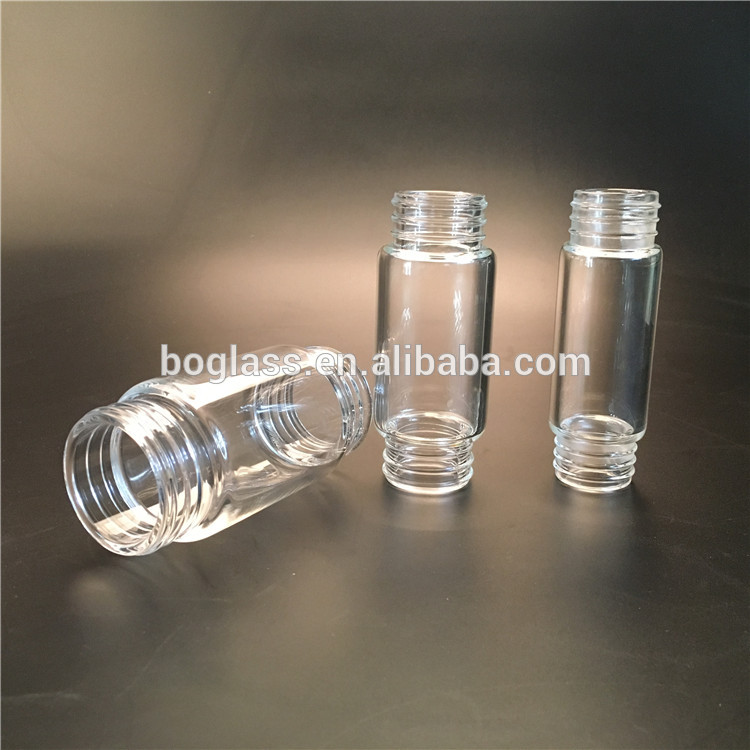 China Supply Hand Blown Borosilicate Glass Tube With Two Thread End