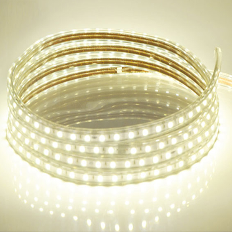 outdoor christmas decoration 220V SMD 5050 Waterproof Flexible RGB led strip Light with EU Plug