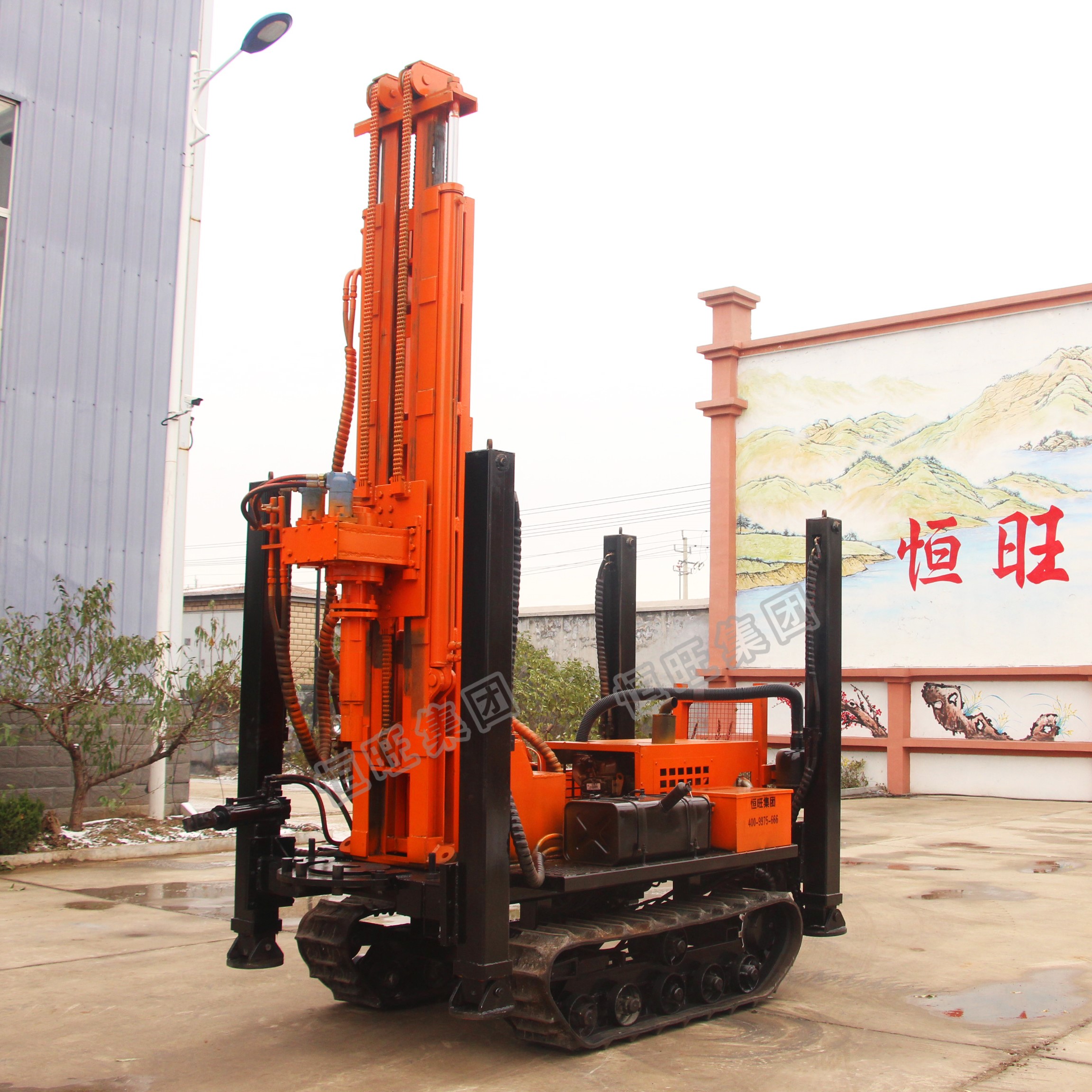 Crawler DTH Pneumatic mine drilling rig 150M~500M depth