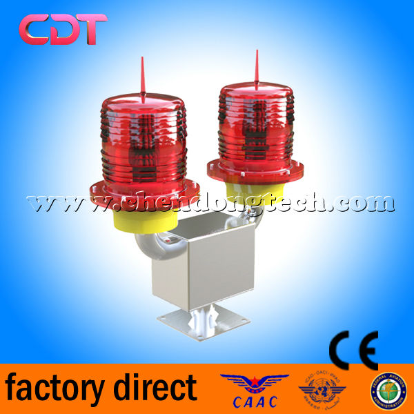 ICAO type B dual Airport obstruction lights, medium intensity double aircraft warning beacon