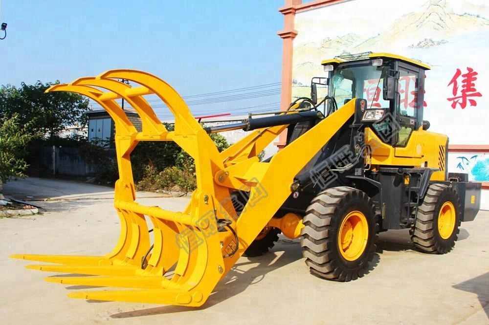 Chinese wheel loader wood grapple loader