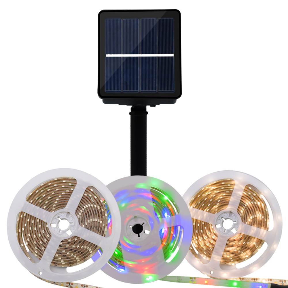 solar energy NI-MH AA battery powered low power consumption white bendable led strip light