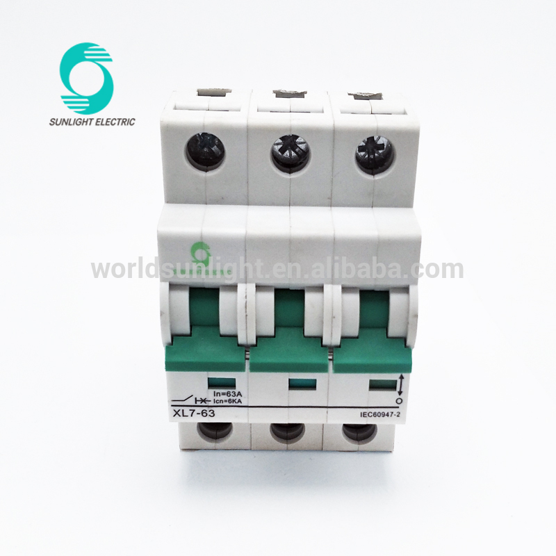 Worldsunlight DC 800V 20AMP 6kA 3P 3 pole Non Polarity dc miniature circuit breaker mcb