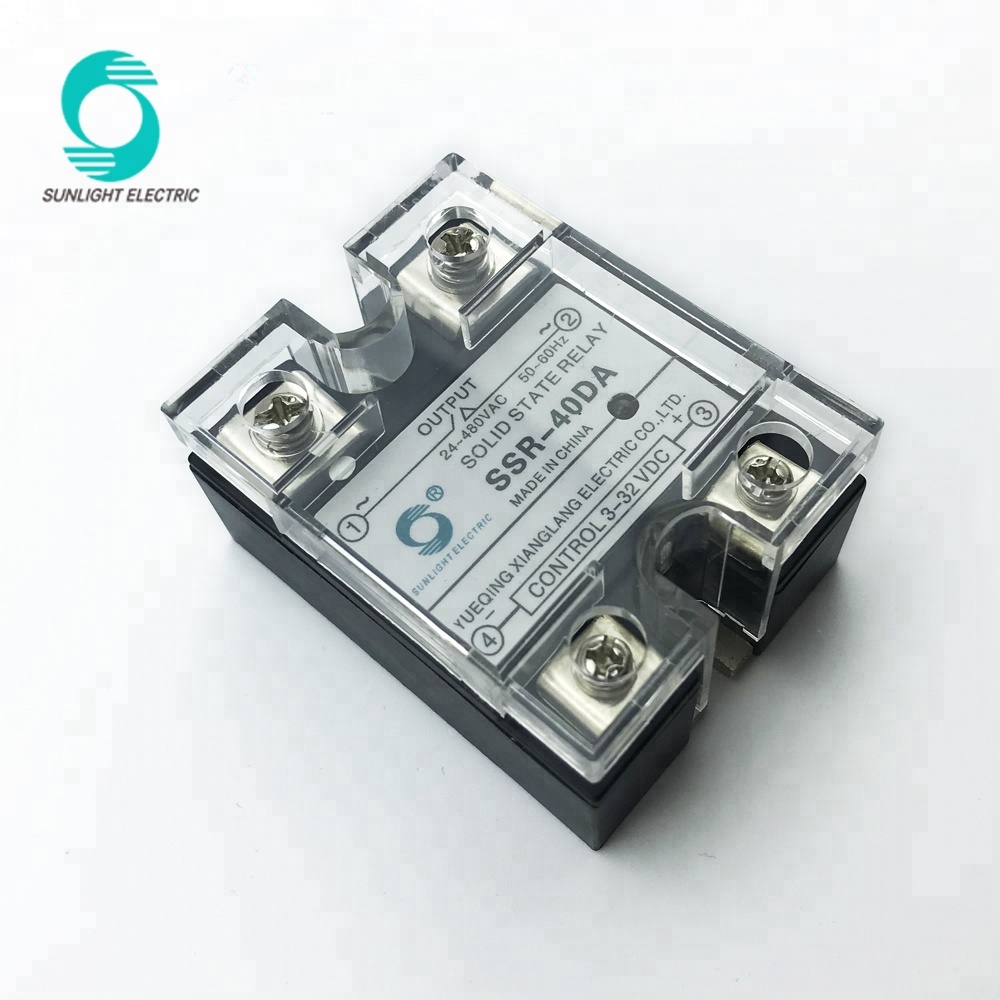ZG3NC-340B SSR-40DA dc to ac 40A 480V ssr solid state relay