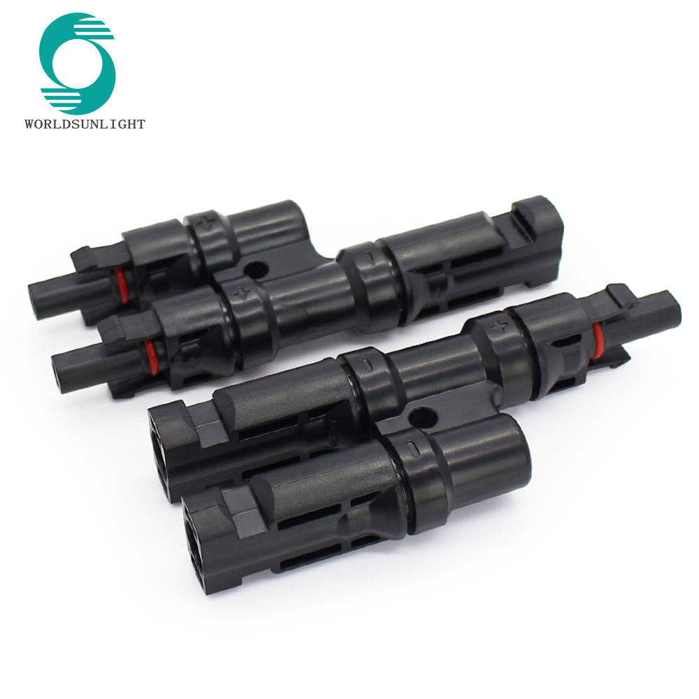 WSPVT2 IP67 1000v 2 to 1 mc4 solar pv t branch connector