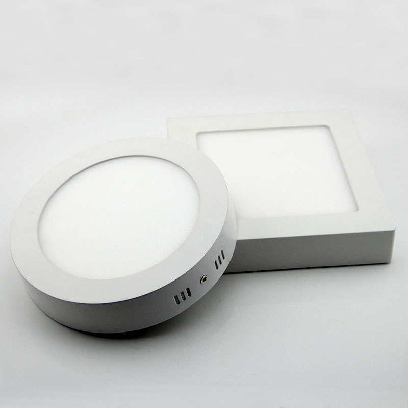 LED square surface mount panel light fixture