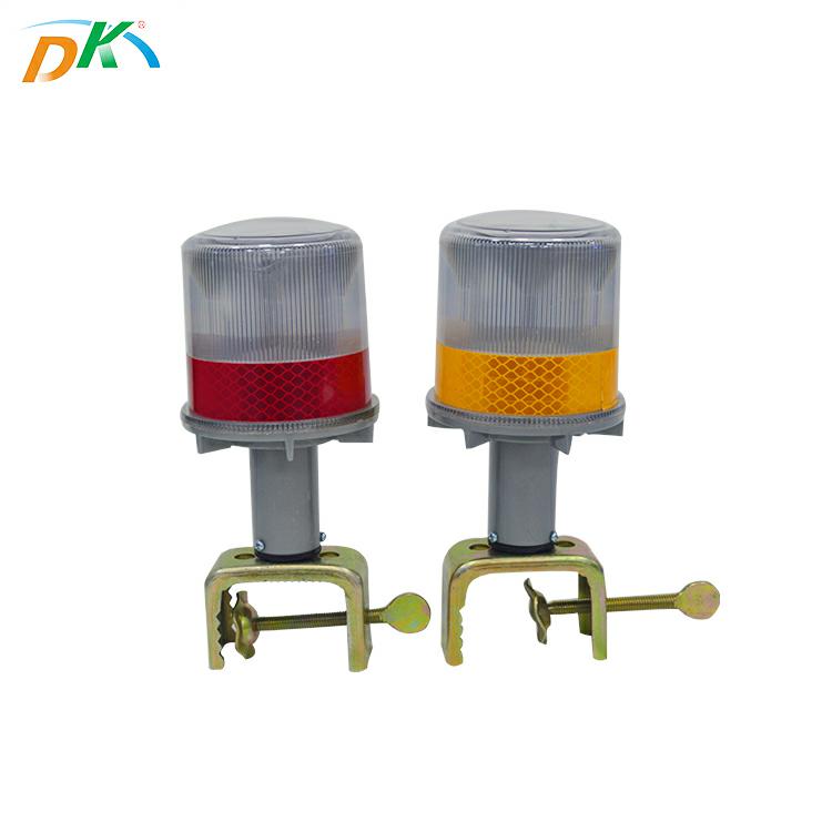 DK LED Factory Supply yellow traffic road barrier warning blinking cone  lamp