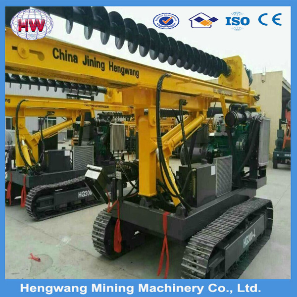 Ground screw pile driver machine for solar energy system