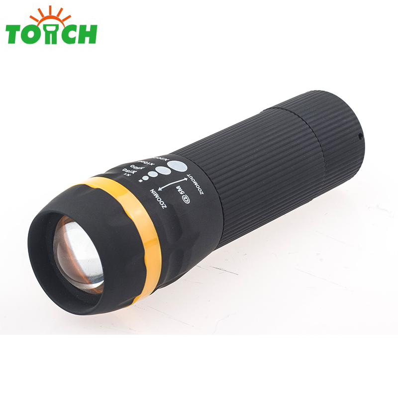 gift promotion ABS plastic mini pocket torchlight zoomable adjustable led flashlight