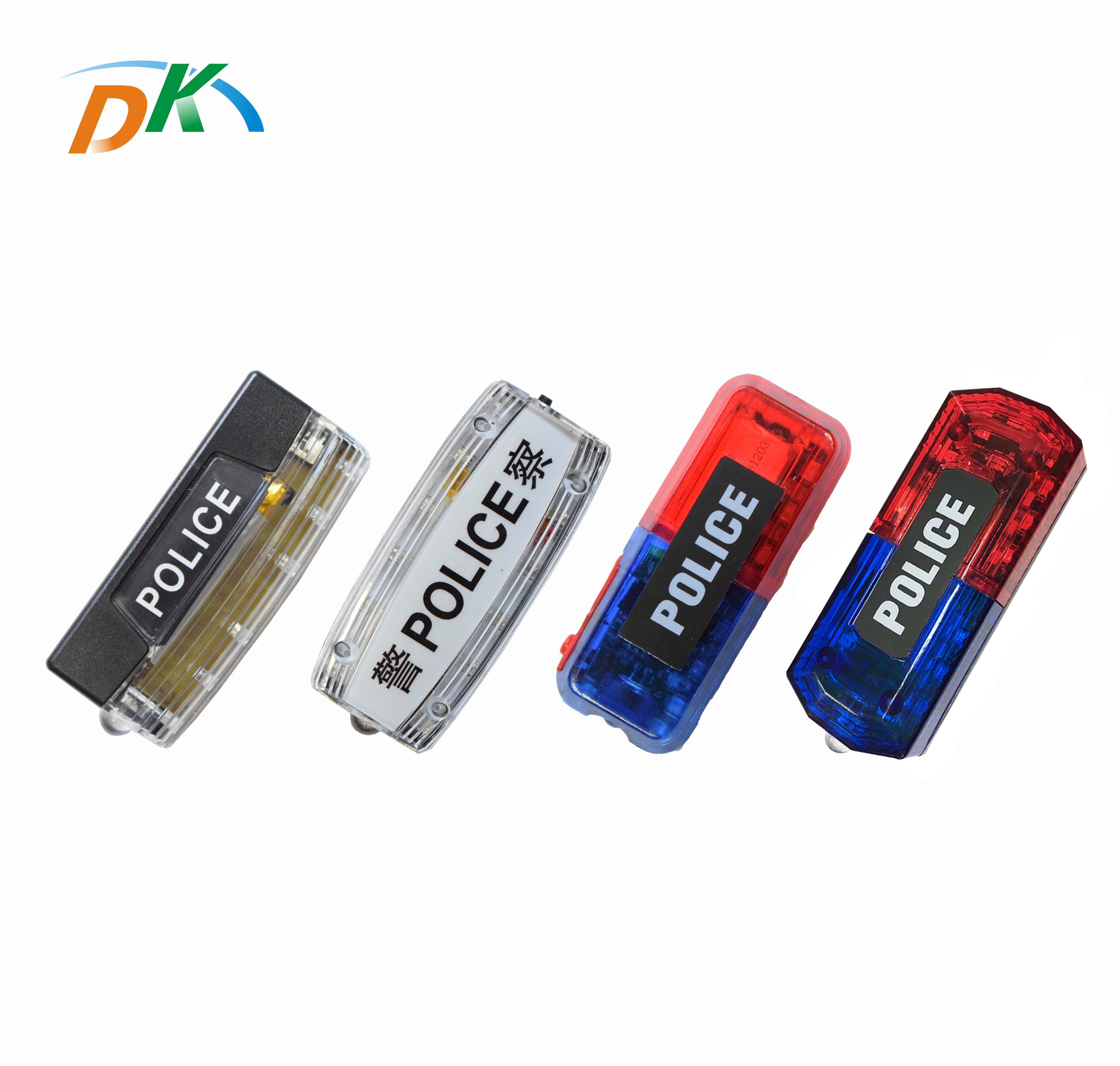 DK LED Ttaffic emergency red blue warning single police led blinking shoulder light