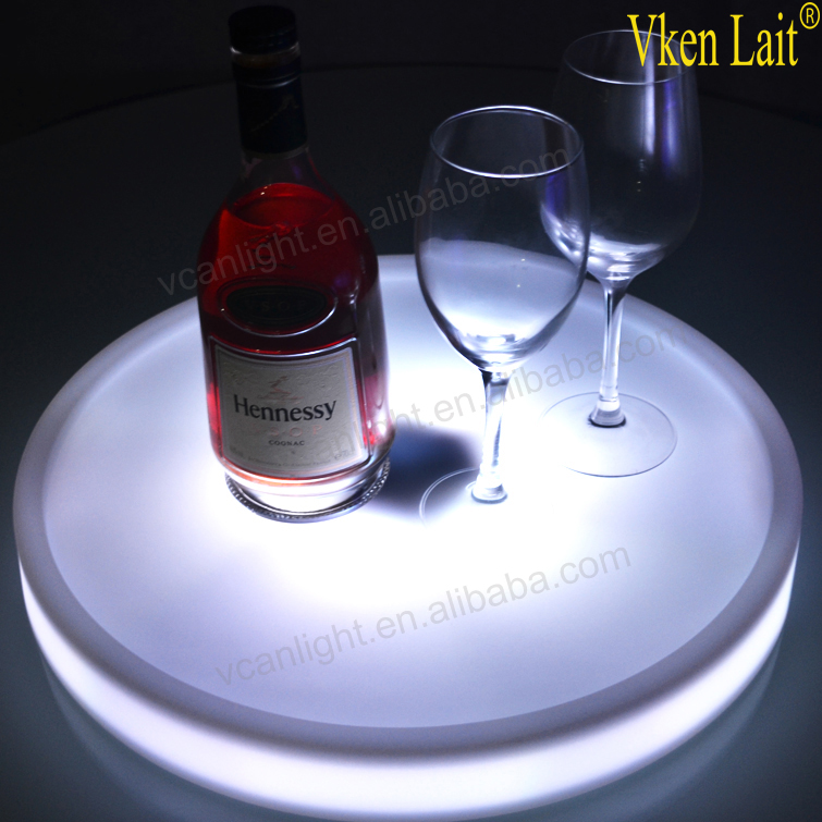 Cordless rechargeable Led Flashing Bar tray