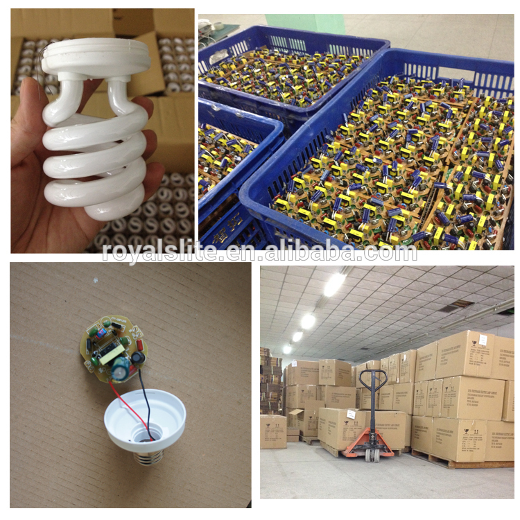 E27/B22 Half spiral CFL energy saving Lamp