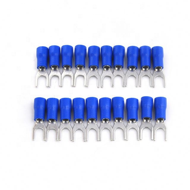 4mm Insulated Fork Spade Wire Connector Electrical Crimp Terminal