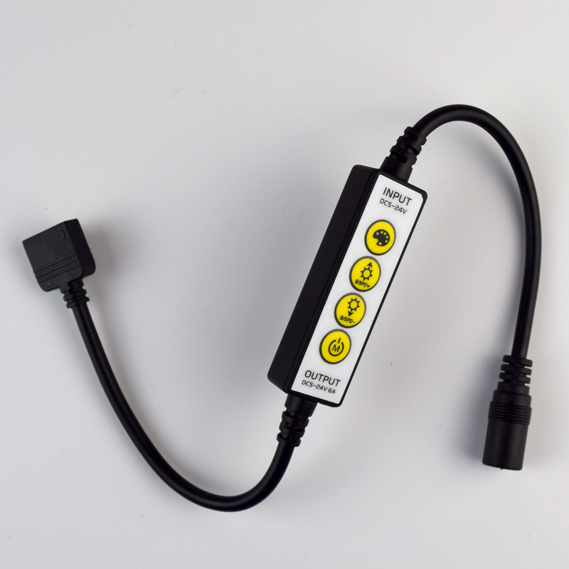 D5-24V Hot sale RGB RGBW CCT Dim LED Strip smallest mini 4keys LED Controller
