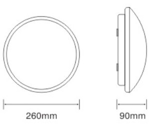 15W Microwave motion sensor light LED sensor light good quality 2 years warranty (PS-ML40L-15W)