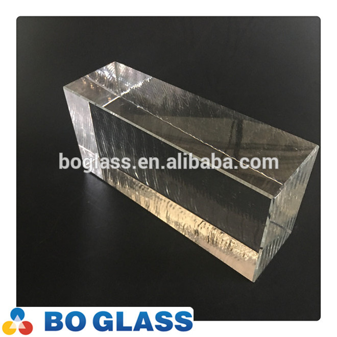 Best selling clear crystal block glass brick in high quality from manufacturer