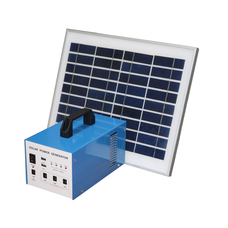 solar home lighting system with lithium battery