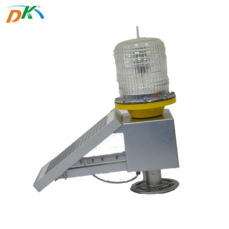 DK led solar aviation obstruction warning  light for roadway safety