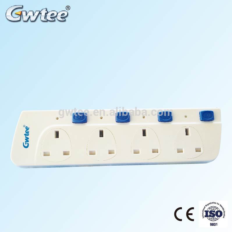 UK 13A hight quality extension socket electric power strip