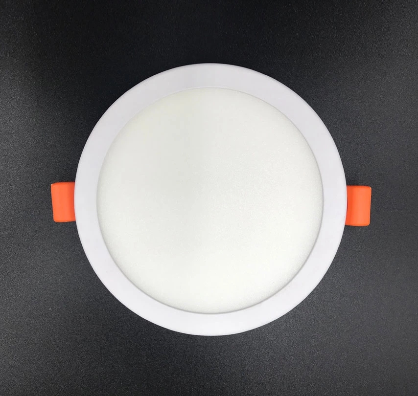 High luminous ultra thin slim IP44 recessed round shape luminaire 6W 8W 15W 20W  led panel light for indoor of shop or office