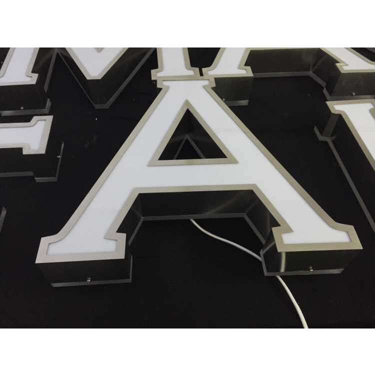 Custom acrylic 3d lighted led logo sign board LED acrylic backlit sign letters led light up letter for advertising display