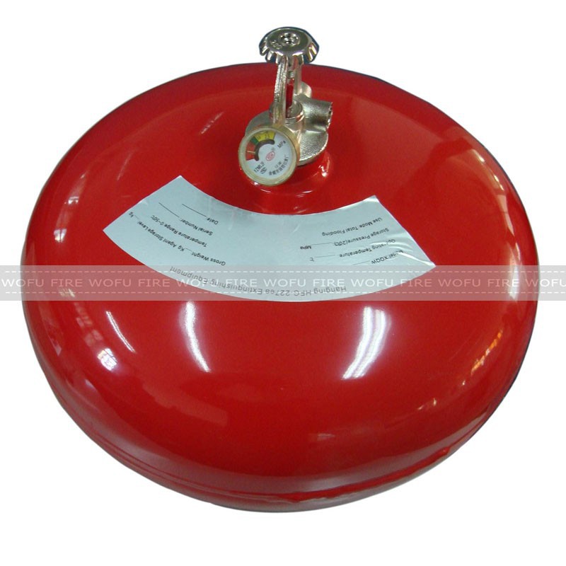 Auto 6kg hanging HFC-227ea fire extinguisher