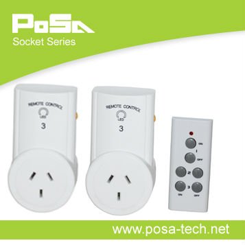 energy saving control, remote plug and socket, remote control socket (PS-SK38A-2)