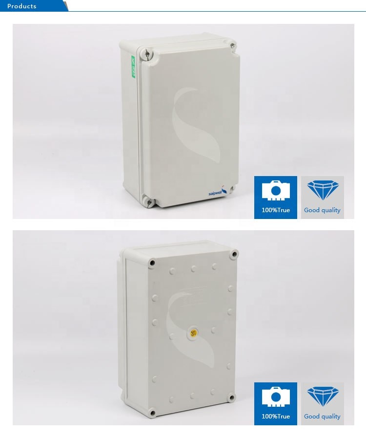 SAIPWELL High quality IP66 IK08 CE ROHS approved PC ABS electrical hinged plastic waterproof enclosure box with buckle