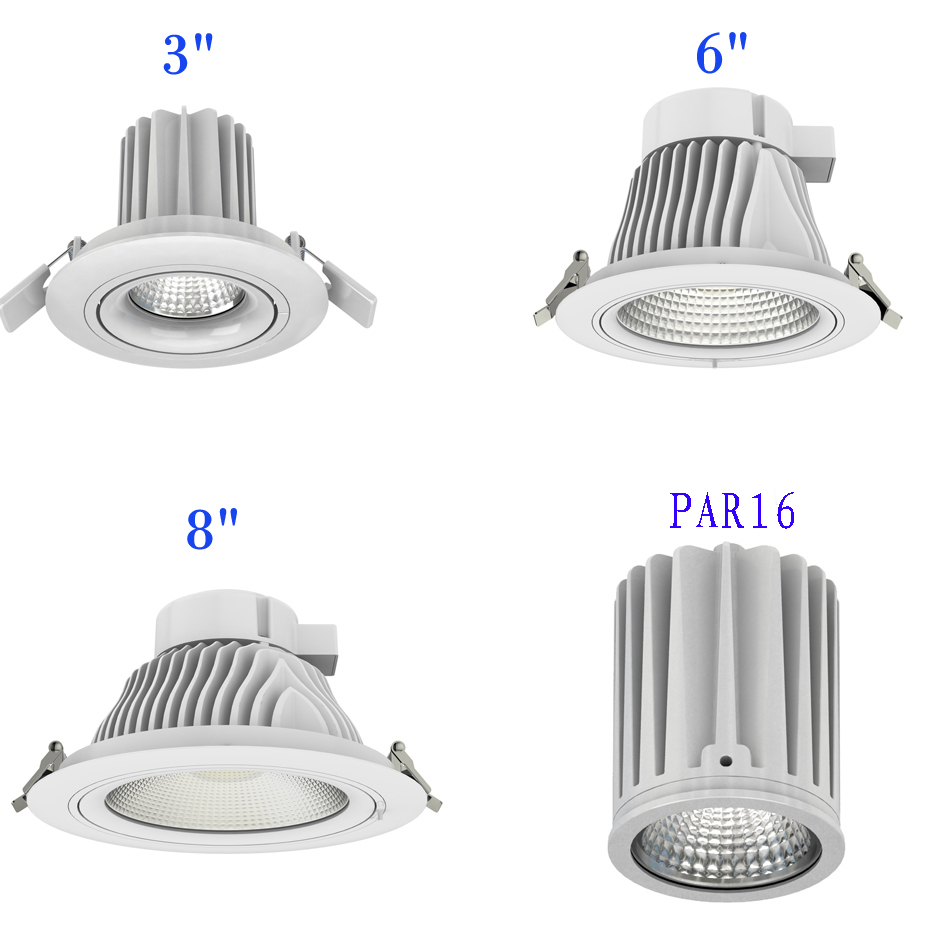 Signcomplex new style Luna COB 6 inch 25W LED downlight