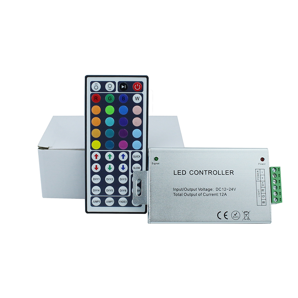 12V-24V DC 12A 144W LED IR Remote Controller for RGB LED Strip 5050 3528 Led Driver