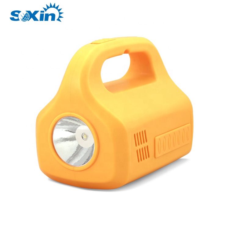 Portable multifunctional rechargeable emergency light and searching light