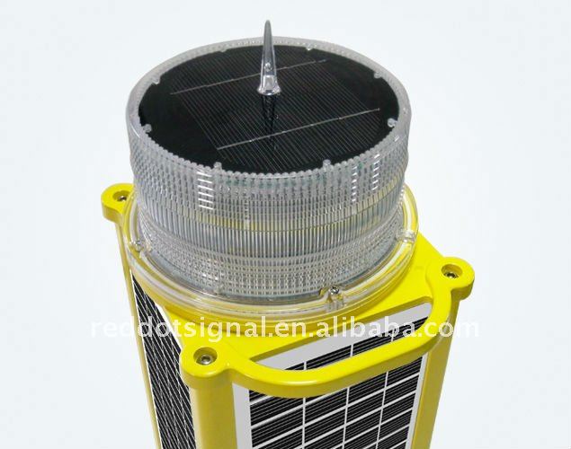 DPL863-C solar aviation obstruction light/solar aircraft warning light